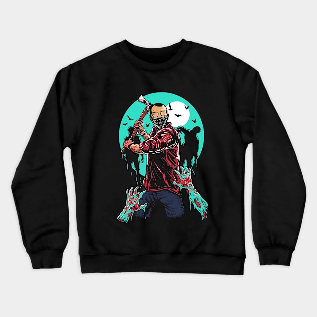 Zombie Killer Crewneck Sweatshirt by SEspider